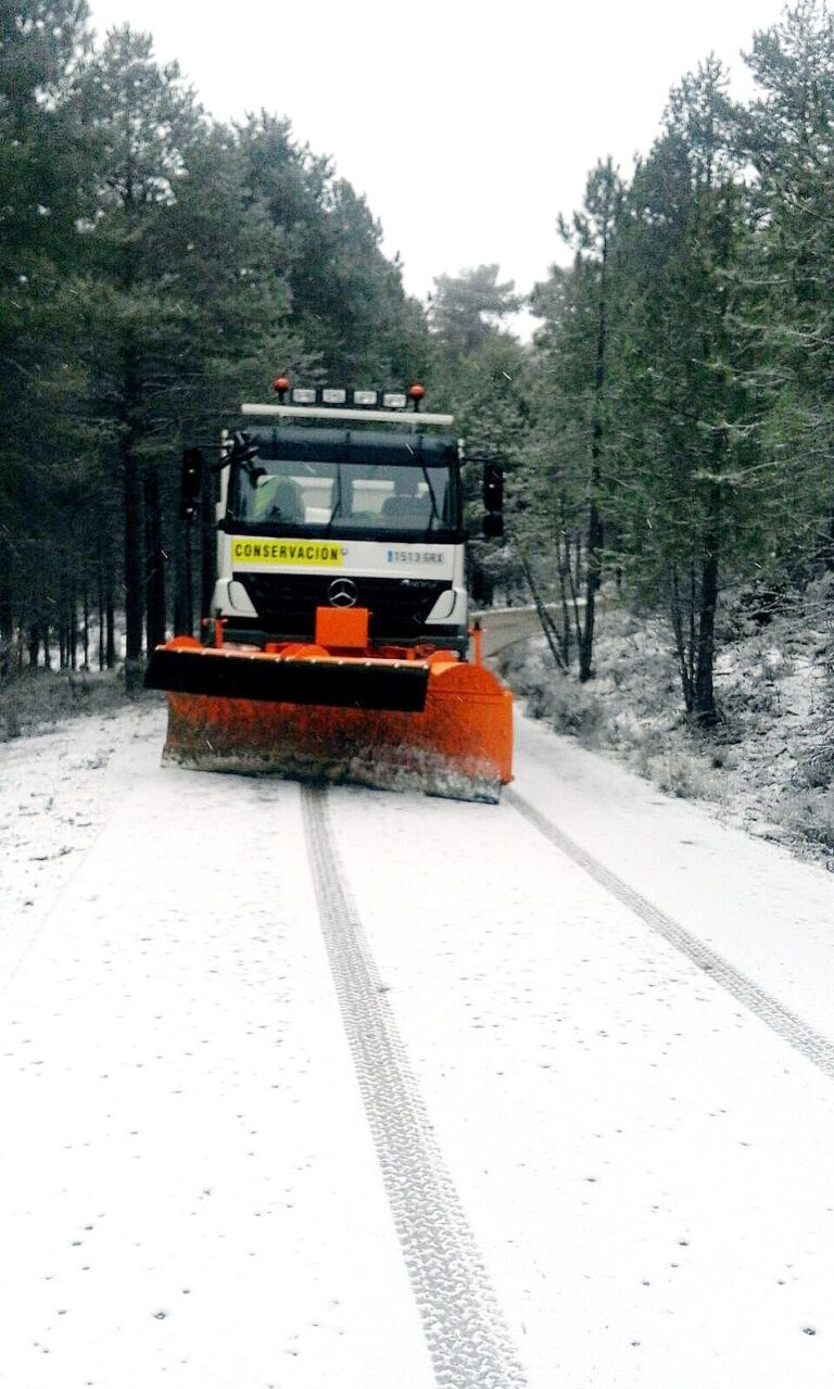 Fin de semana con nevadas importantes de hasta 8 centímetros en la serranía conquense, donde ya se ha activado la alerta amarilla