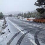 La nieve obliga a cancelar una ruta de las 117 que operan en la provincia de Cuenca