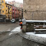 Cuenca trabaja desde la madrugada para retirar la nieve y el hielo