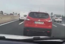 La Guardia Civil identifica al conductor que iba dando frenazos en una bajada