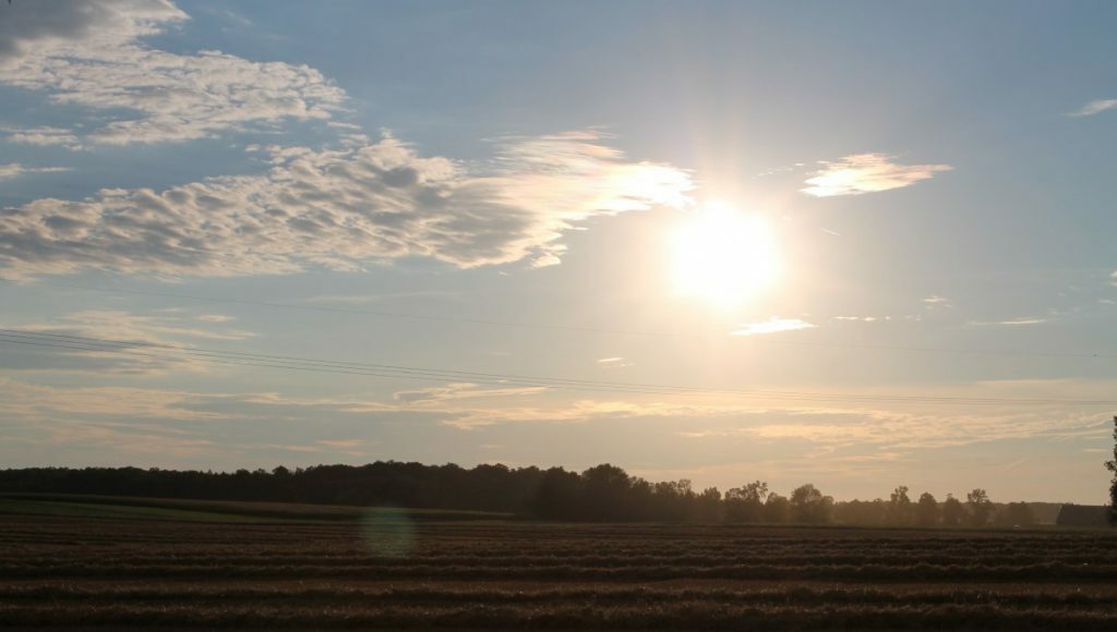 El tiempo, nubes altas