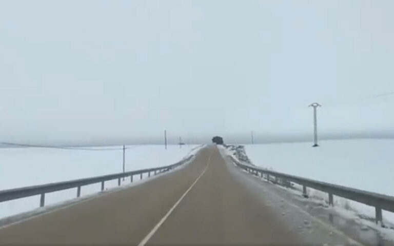 VÍDEO ?: Mucha nieve entre San Clemente y Honrubia