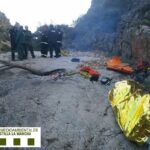 Un helicóptero de la Guardia Civil rescata al ciclista accidentado en Castilla-La Mancha