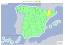 La entrada de un frente a partir del sábado dejará lluvias, granizos y una bajada drástica de temperaturas en el país