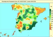 Agosto de 2017 ha sido el sexto más cálido del siglo aunque Molina De Aragón registra una de las mínimas más bajas