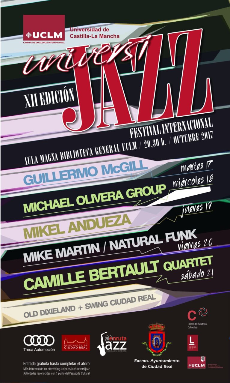 Universijazz recupera su carácter internacional y volverá a sonar en el campus de Ciudad Real del 17 al 21 de octubre