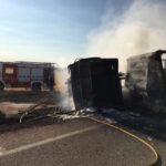 Abierta al tráfico la CM-3013 en Villamayor de Santiago tras el accidente en el que falleció un camionero