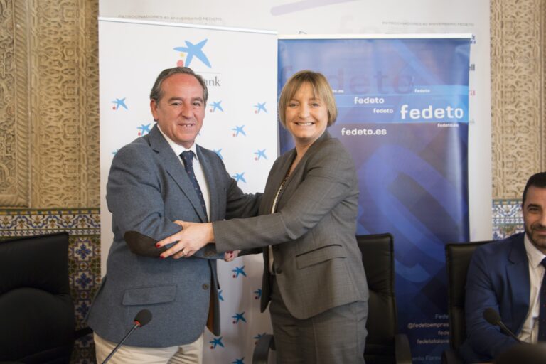 Fedeto y Caixabank ayudarán mediante un convenio al asesoramiento de empresarios
