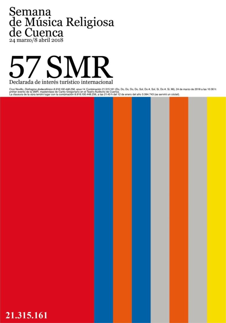 La Semana de Música Religiosa de Cuenca 2018 celebrará su 57 edición del 24 de marzo al 8 de abril