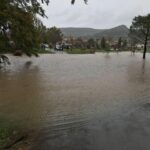 Rescatados dos turistas franceses y su perro tras quedar atrapados por la crecida del río en Luciana (Ciudad Real)