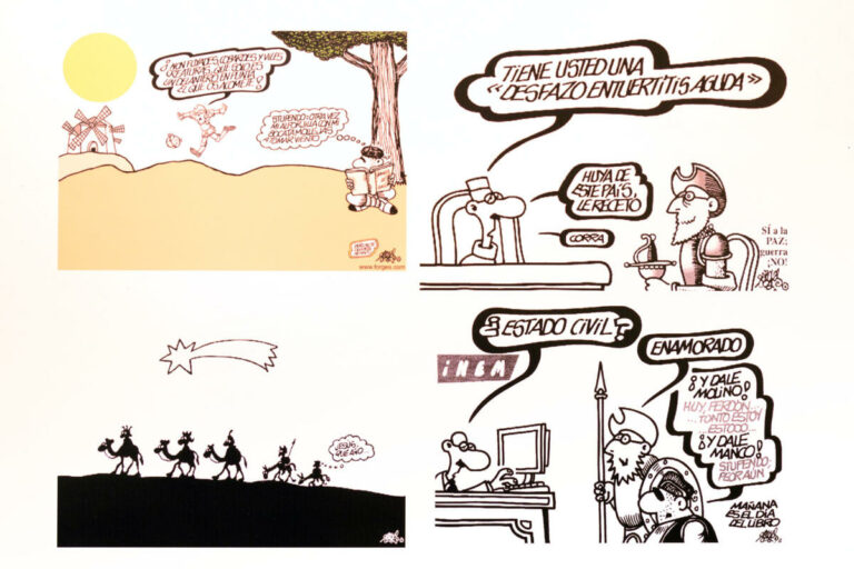 ‘Cervantes, Don Quijote y Sancho, según Forges’ en la Casa de Medrano