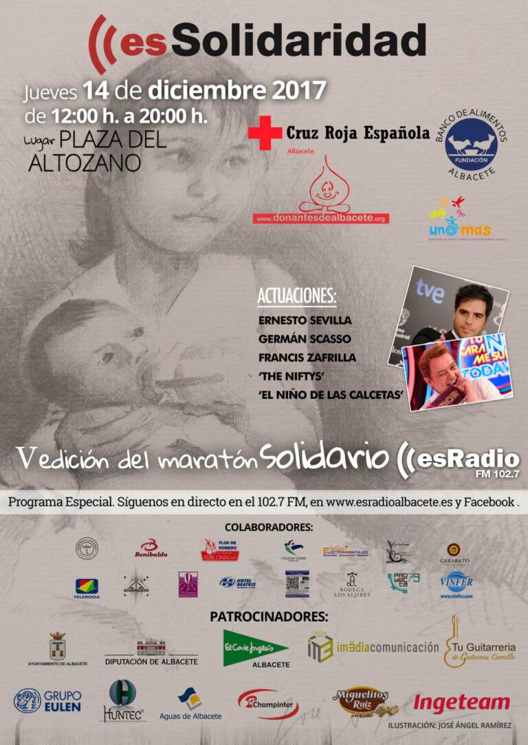 Ernesto Sevilla, Germán Scasso y The Niftys, estarán este jueves en el maratón solidario de esRadio Albacete