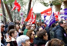 Según la Delegación del Gobierno, a la huelga feminista acudieron 3.800 personas