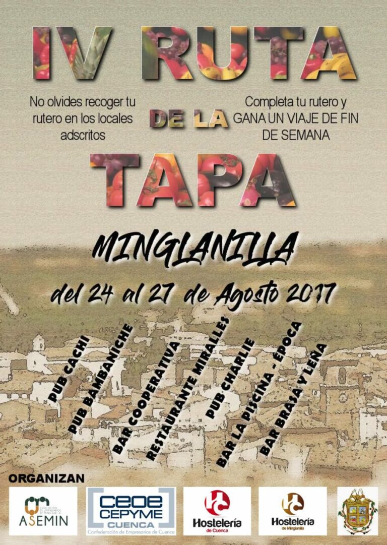 Minglanilla (Cuenca) celebra su IV Ruta de la Tapa