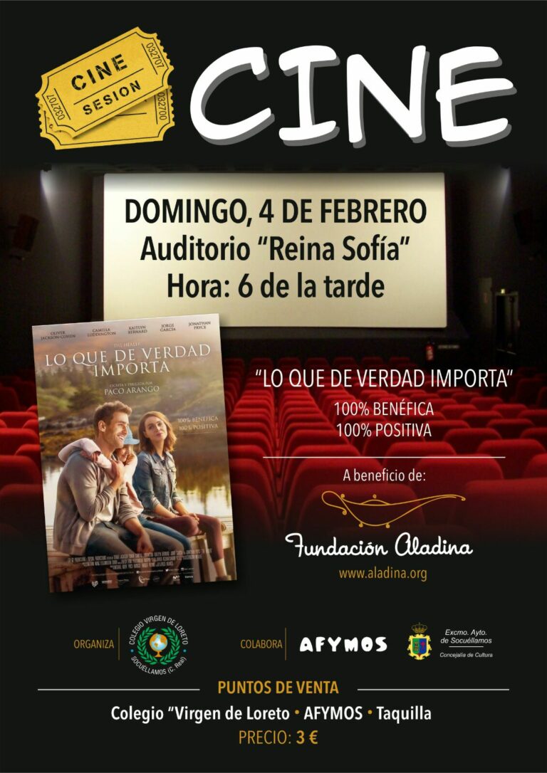 El colegio Virgen de Loreto organiza una sesión de cine solidario