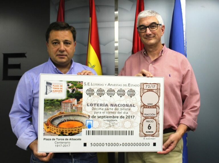 La imagen de la Plaza de Toros de Albacete aparecerá en 10 millones de décimos del sorteo de la Lotería Nacional del día 9 de septiem