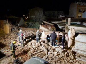 Se derrumba por completo una vivienda en Albacete esta madrugada
