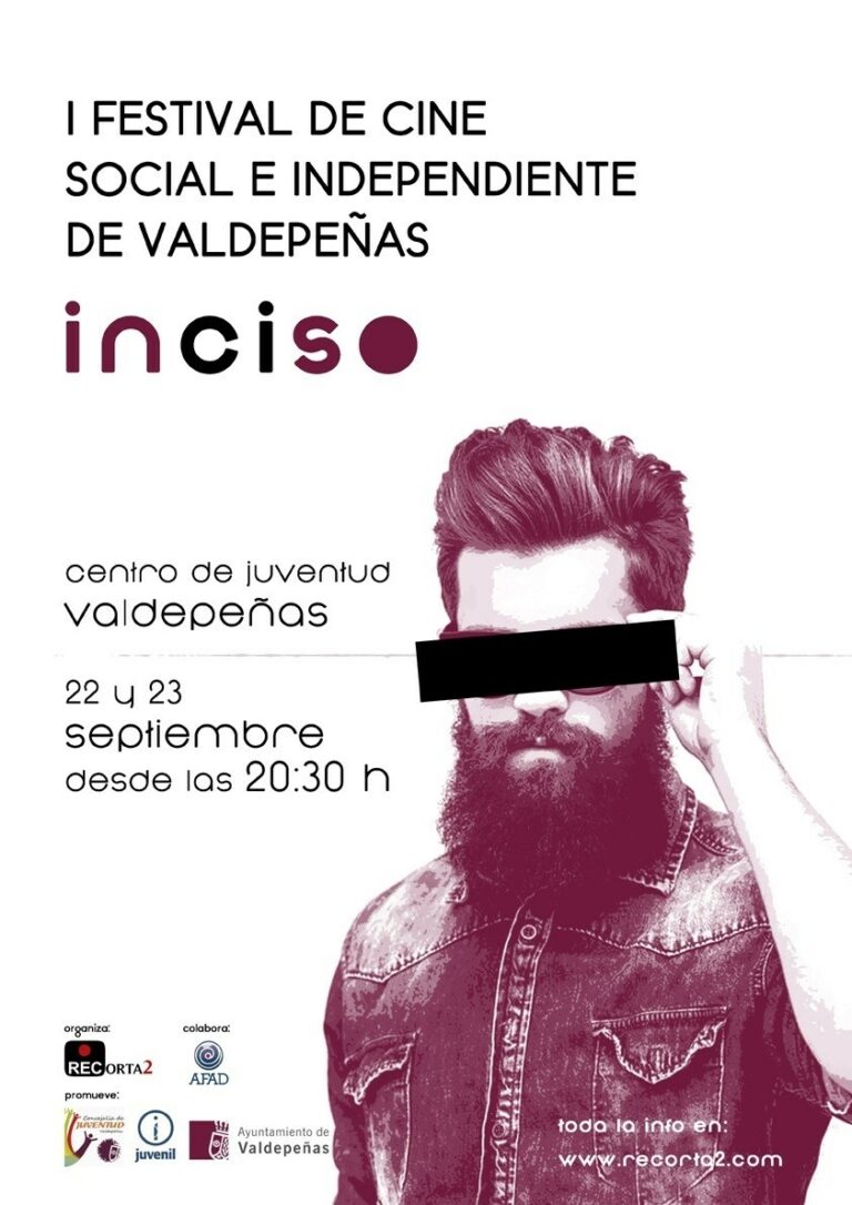 Valdepeñas acoge este viernes y sábado el I Festival de Cine Social e Independiente