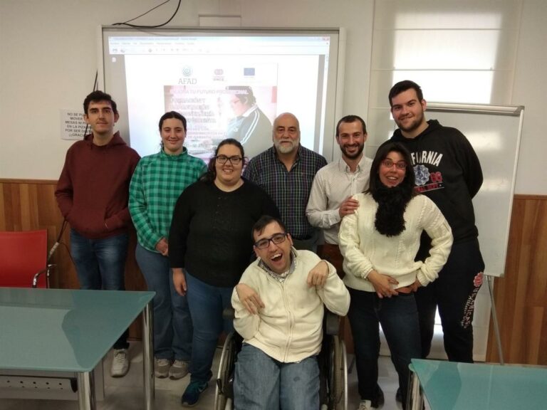 Seis jóvenes con discapacidad de Valdepeñas comienzan un curso realizado por AFAD para integrarse en el mercado laboral