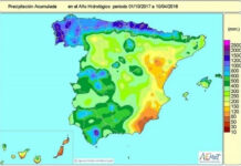 En lo que va de año, ha llovido un 15% más de lo normal