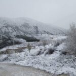 Primeras imágenes de la nevada en Albacete, que deja a 60 alumnos sin clase