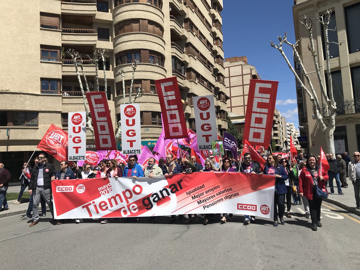 Albacete, escenario del acto central del 1º de Mayo en la región, con miles de personas
