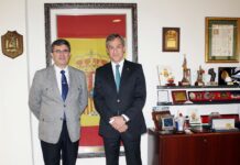 El presidente de Eurocaja Rural se reúne con el jefe superior de Policía de la Comunidad Valenciana
