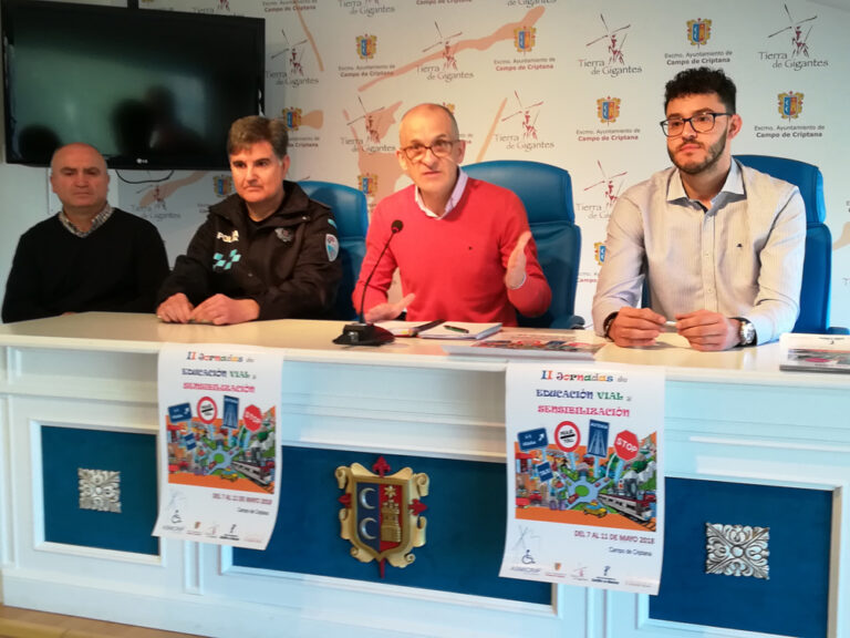 Ayuntamiento de Criptana, Asmicrip y Policía Local promueven las II Jornadas de Educación Vial y Sensibilización