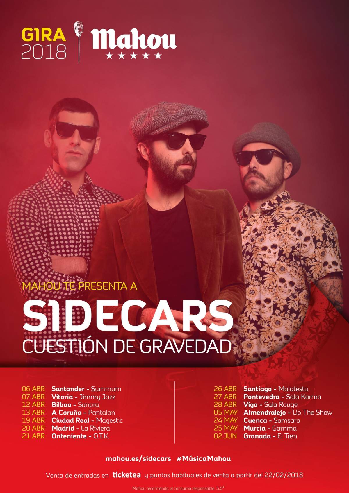 Sidecars actuará en Cuenca el próximo jueves 24 de mayo