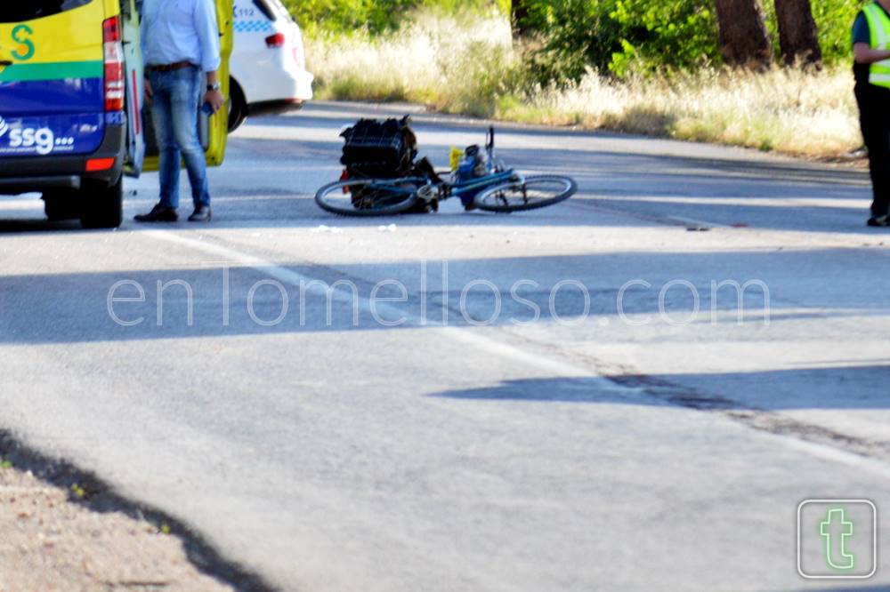 Atropellado un ciclista en la N-310 a su paso por Tomelloso