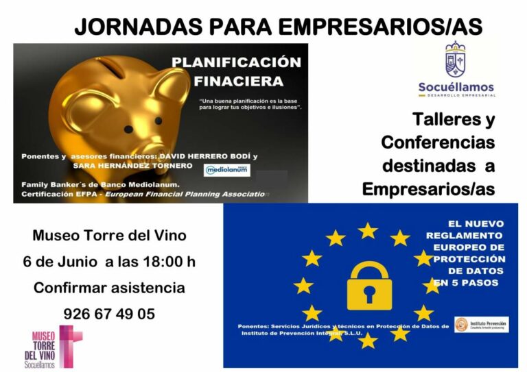 Resuelve tus dudas sobre la Ley de Protección de Datos con esta charla en Socuéllamos