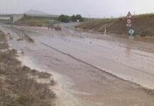 Rescatadas 7 personas del interior de vehículos en Hellín, Almansa y Fuentealbilla debido a las lluvias Carreteras cortadas por la lluvia (Archivo)