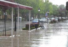 Alerta por lluvia y tormentas y máximas en descenso