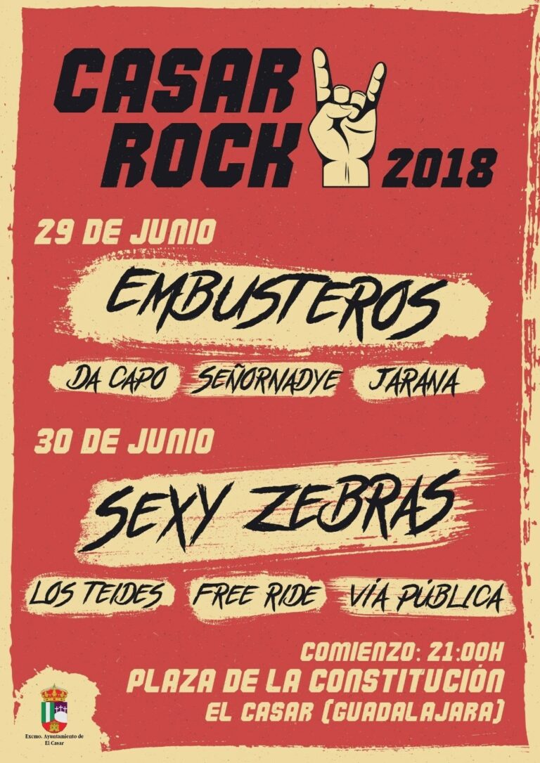Llega el ‘Casar Rock’ a Guadalajara con estos artistas musicales