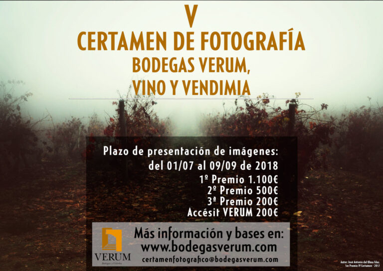 Bodegas Vermum convoca la V edición de su Certamen Fotográfico Nacional