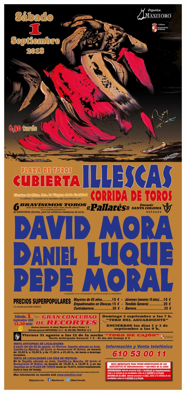 Ya se conoce la terna de toreros para las fiestas de Illescas