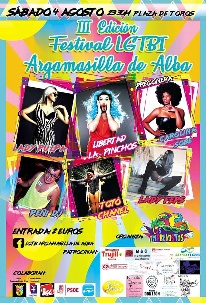 Este sábado tercer Festival LGTBI de Argamasilla de Alba 'por la visibilidad en las zonas rurales'