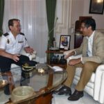 El presidente de la Diputación ha recibido esta mañana al comisario principal de la Policía Nacional