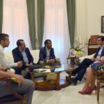 El presidente de la Diputación recibe al presidente del Colegio de Secretarios, Interventores y Tesoreros de Ciudad Real