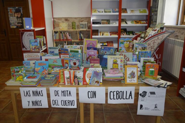 El bonito gesto de Mota del Cuervo: 300 libros donados y enviados a Cebolla