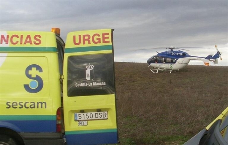 Trasladan en helicóptero a un niño de 12 años accidentado en un circuito de karting en Tarancón