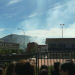 Un incendio de pelusa de chopo provoca la evacuación del IES San José de Cuenca