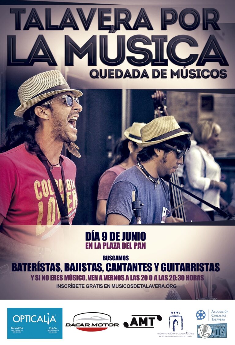 ‘Talavera por la música’ reunirá el día 9 en la Plaza del Pan a decenas de músicos para interpretar un tema de Tequila