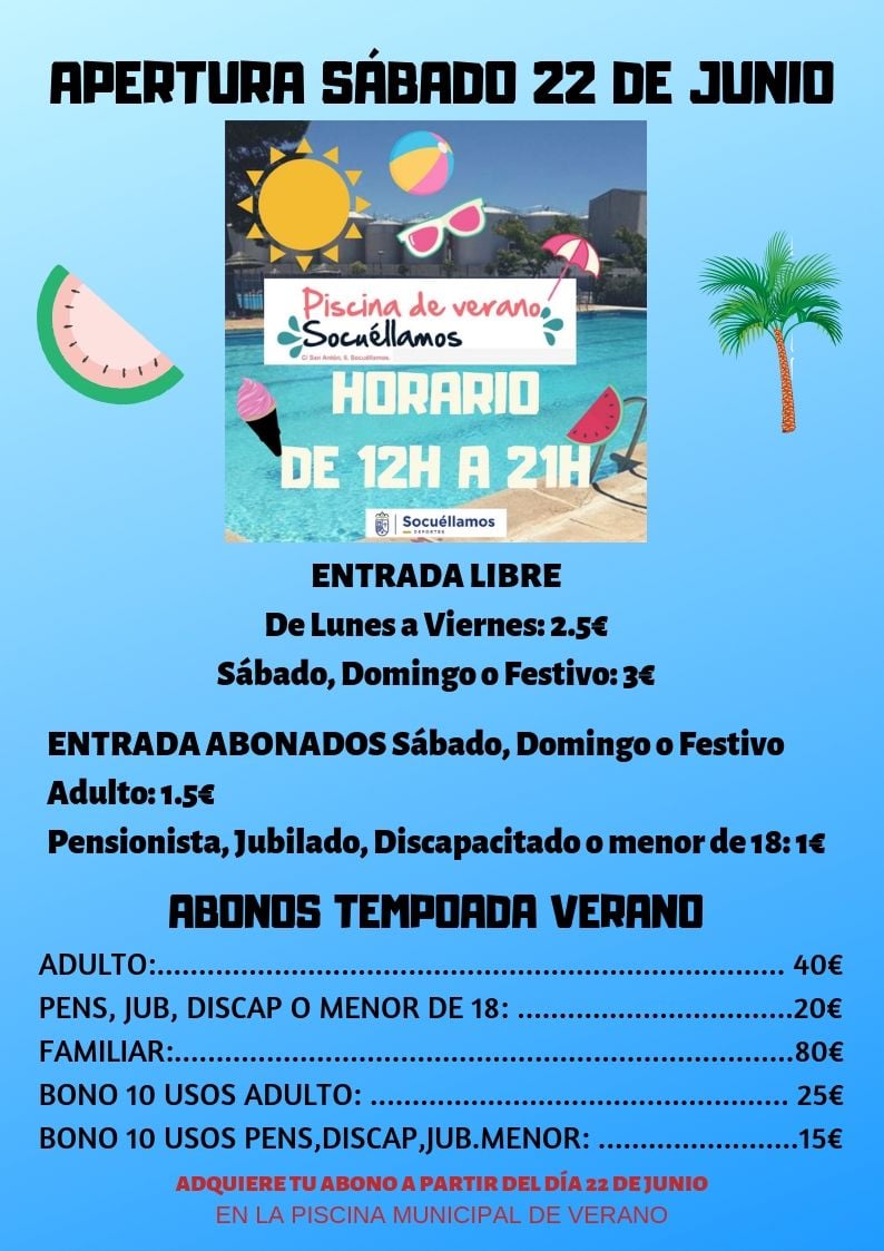 Ya hay fecha oficial para la apertura de la Piscina de Verano de Socuéllamos