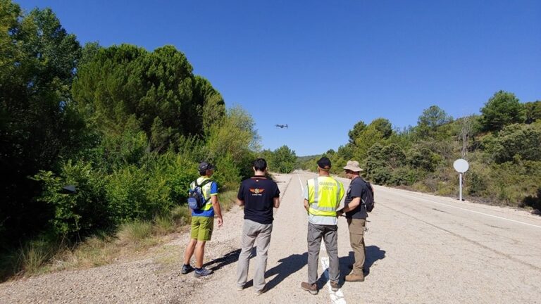 Varios drones se unen a la búsqueda del desaparecido en la localidad conquense de Jábaga