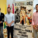 Roca Rey, Morante y el torero local Antonio Linares en la corrida de Feria de Tomelloso