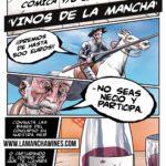 Humor gráfico en la promoción de los vinos DO La Mancha