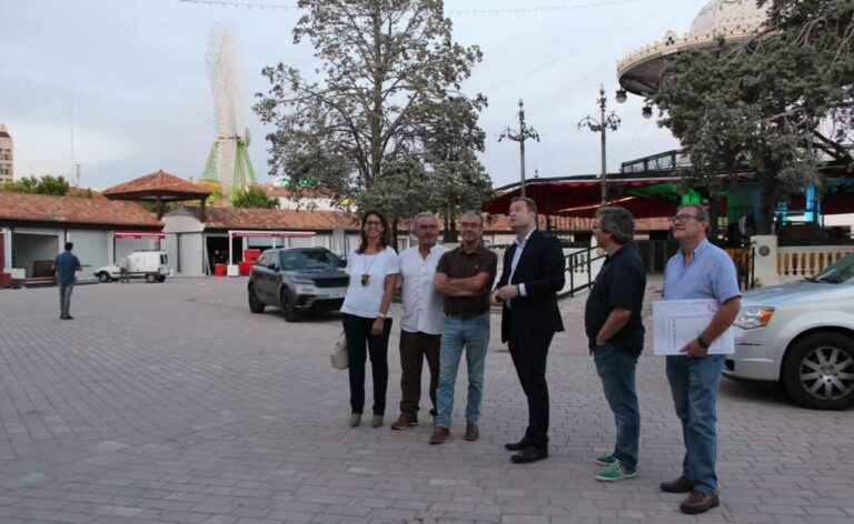 El alcalde de Albacete y miembros de la corporación repasan el Ferial a pocos días que se inicie la Feria