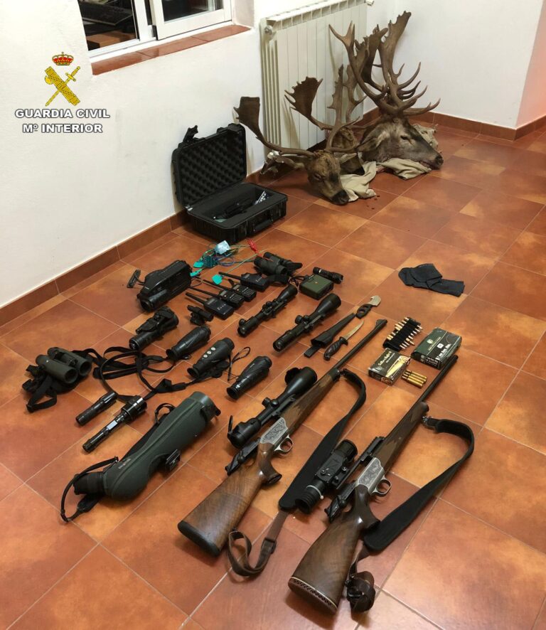 Detenidos en Cañete dos furtivos por realizar cazas sin autorización y con medios prohibidos