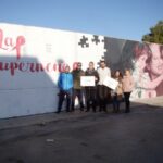 Un gran mural de 'Las Supernenas' visibiliza en Quintanar de la Orden la lucha contra el cáncer